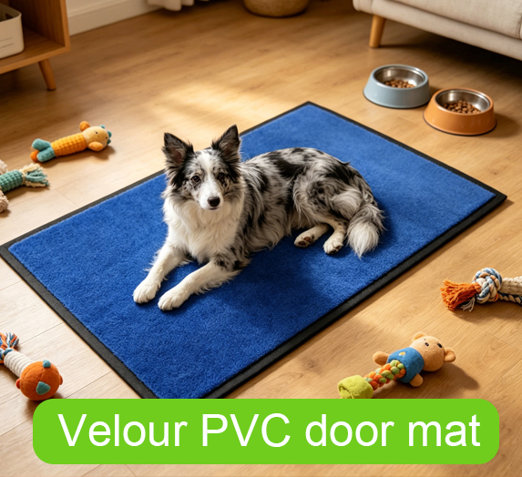 Velour PVC door mat